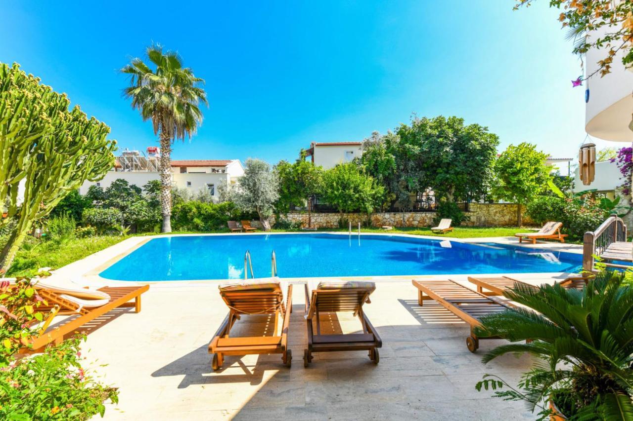 Апартаменты Duplex House With Shared Pool Near Beach In Калкан Экстерьер фото